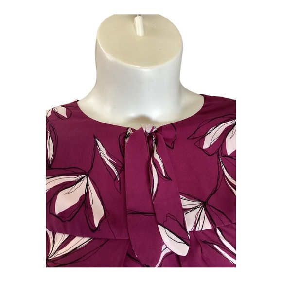 Plus Size, 41 Hawthorn Purple Fitted 3/4 Sleeve Blouse, Size 2X - Picture 7 of 11